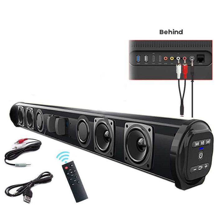 Wireless Bluetooth Sound bar Speaker System Super Power Sound Speaker Wired Wireless Surround Stereo Home Theater TV Projector - Default Title