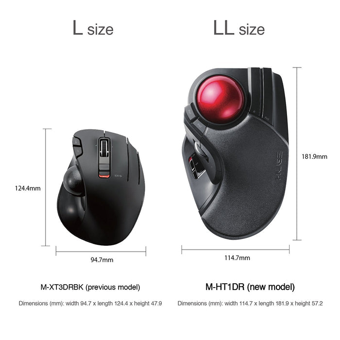 Wireless/ Wired Trackball Mouse M-HT1 Series