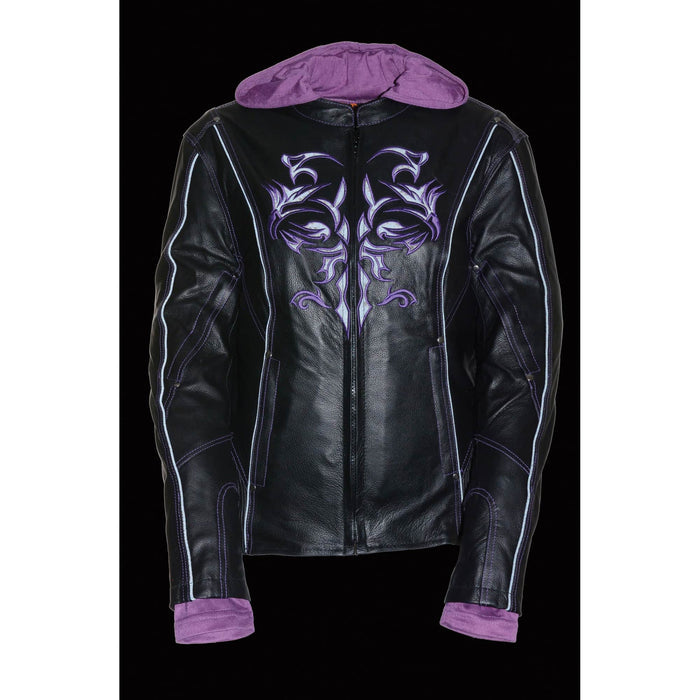 Women’s 3/4 Jacket w/ Reflective Tribal Detail