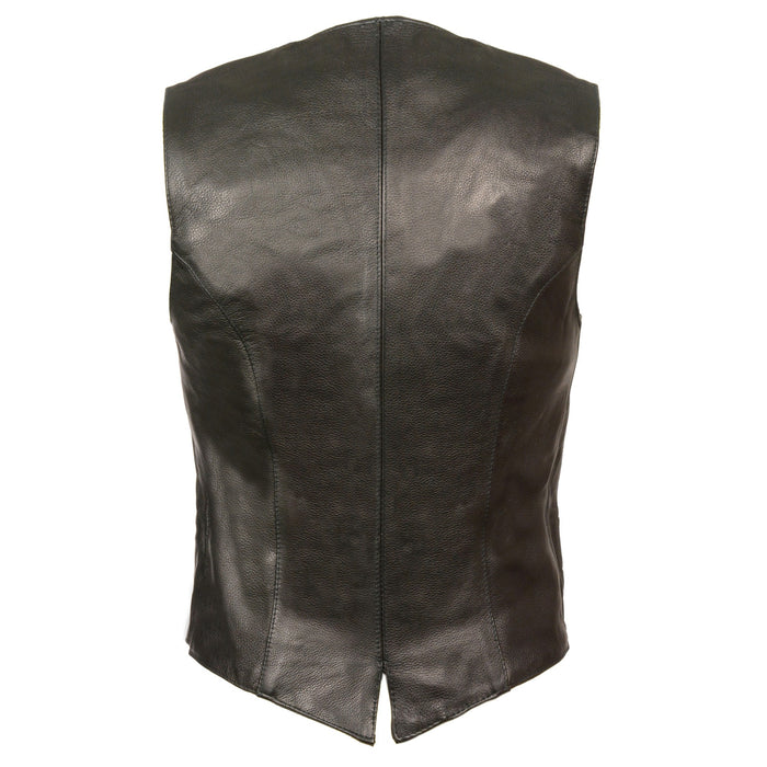 Women’s Black Classic Snap Front Vest