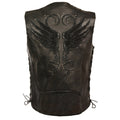 Women’s Black Vest w/ Stud & Wings Detailing