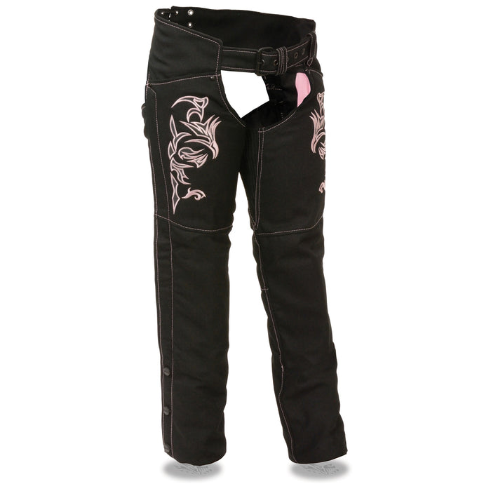 Women’s Textile Chap w/ Tribal Embroidery & Reflective Detail
