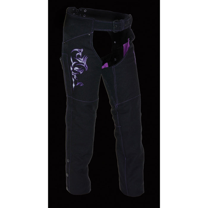 Women’s Textile Chap w/ Tribal Embroidery & Reflective Detail