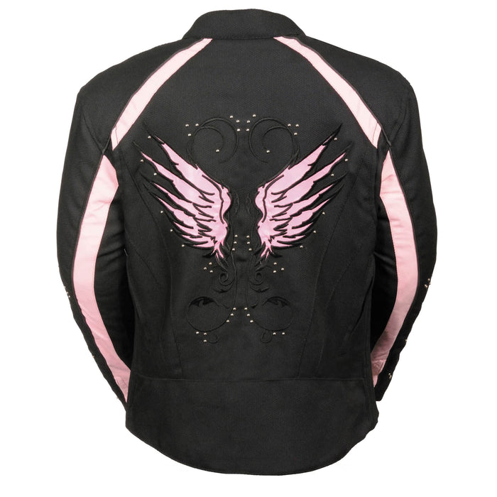 Women’s Textile Jacket w/ Stud & Wings Detailing