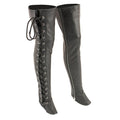 Women’s Thigh High Leather Side Lace Leggings