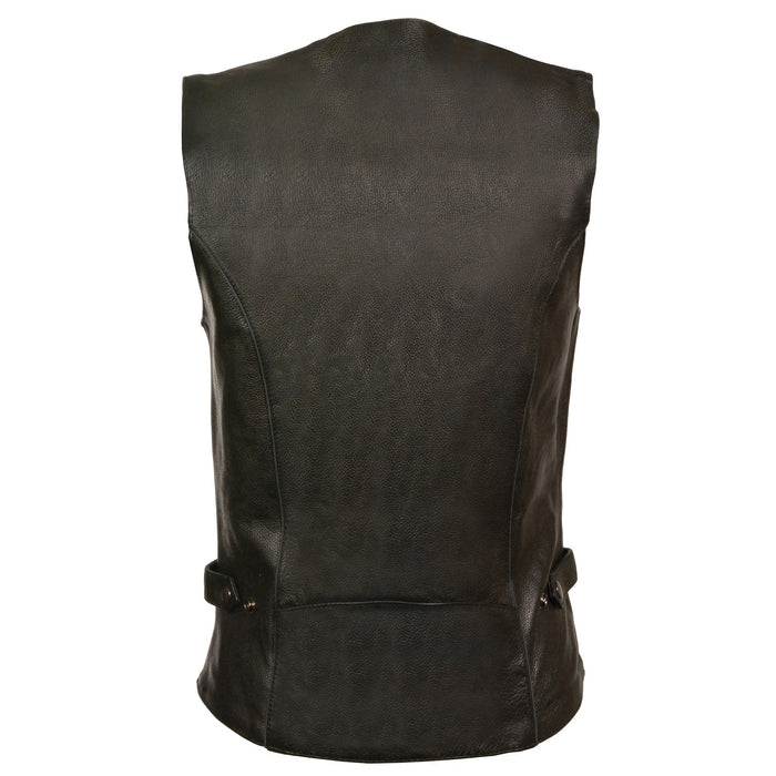 Women’s Vest w/ Reflective Tribal Design & Piping