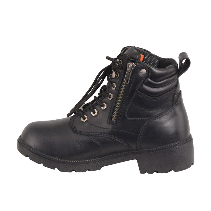 Women’s Waterproof Side Zipper Plain Toe Boot