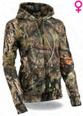 Women’s Zipper Front Mossy Oak® Camouflage Hoodie