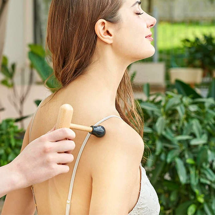 WOODEN TRIGGER POINT THERA PRESS TOOL