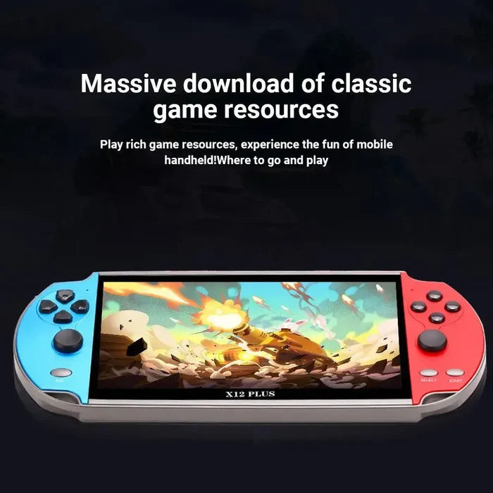 X12 PLUS Handheld Game Console 7.1 inch HD Screen Portable