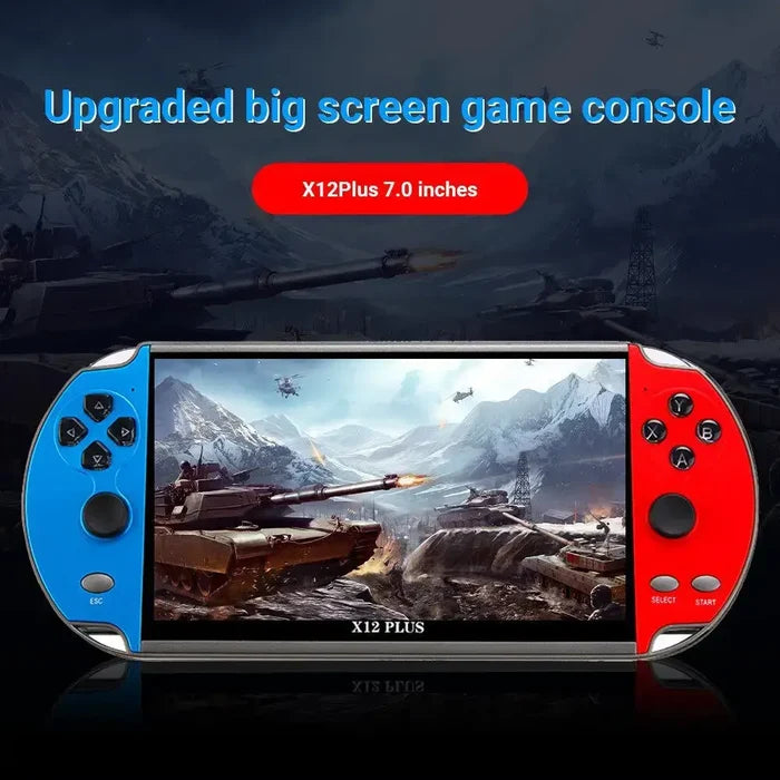X12 PLUS Handheld Game Console 7.1 inch HD Screen Portable