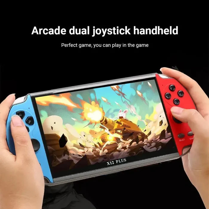 X12 PLUS Handheld Game Console 7.1 inch HD Screen Portable