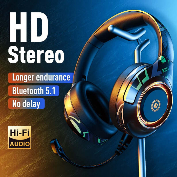 YC A2 Gaming Headset Studio V5.1 Wireless Earphone Stereo Over Ear Wired Headphone With Microphone For Laptop PS4 Xbox One Gamer
