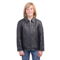 Youth Size Leather JD Zipper Front Jacket